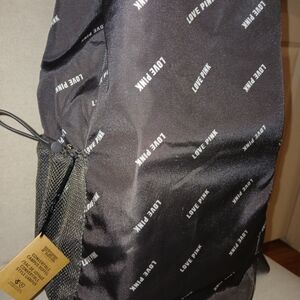 PINK Victoria's Secret Black Backpack Brand New With Tags Free Shipping